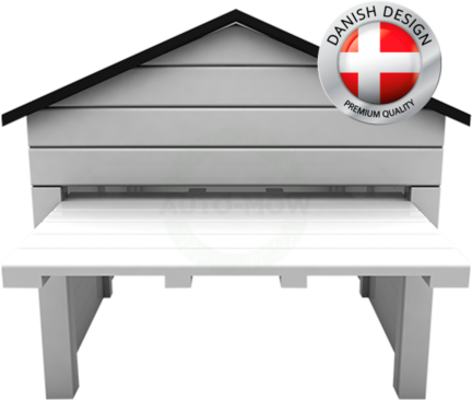 Caseta Robot cortac�sped my robot home blanca y negra